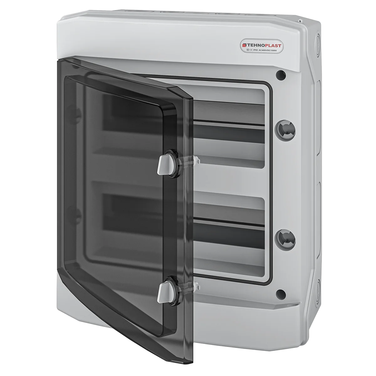 N24-D, Щит навесной, 2 ряда, 24 мод., прозрач. дверца, IP65