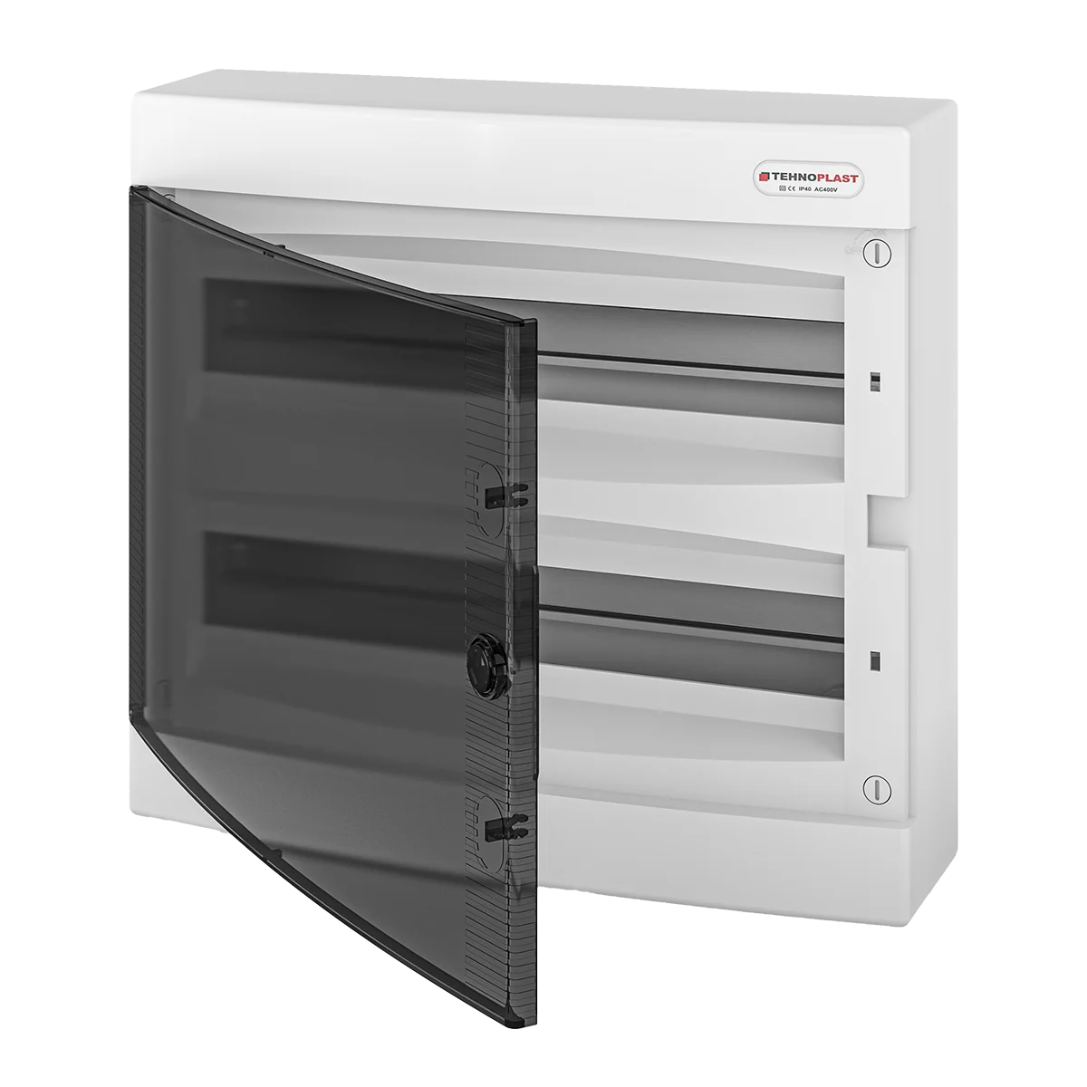 N2x18C, Щит навесной, 2 ряда, 36 мод., прозрач. дверца, IP40