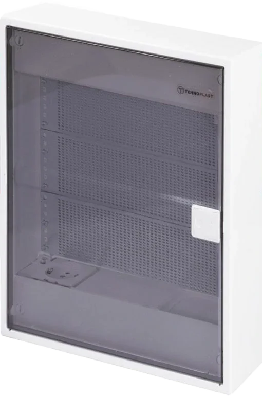 N36-ALFA W IT, Щит навесной мультимедийный, 3 ряда, белая дверца, IP40