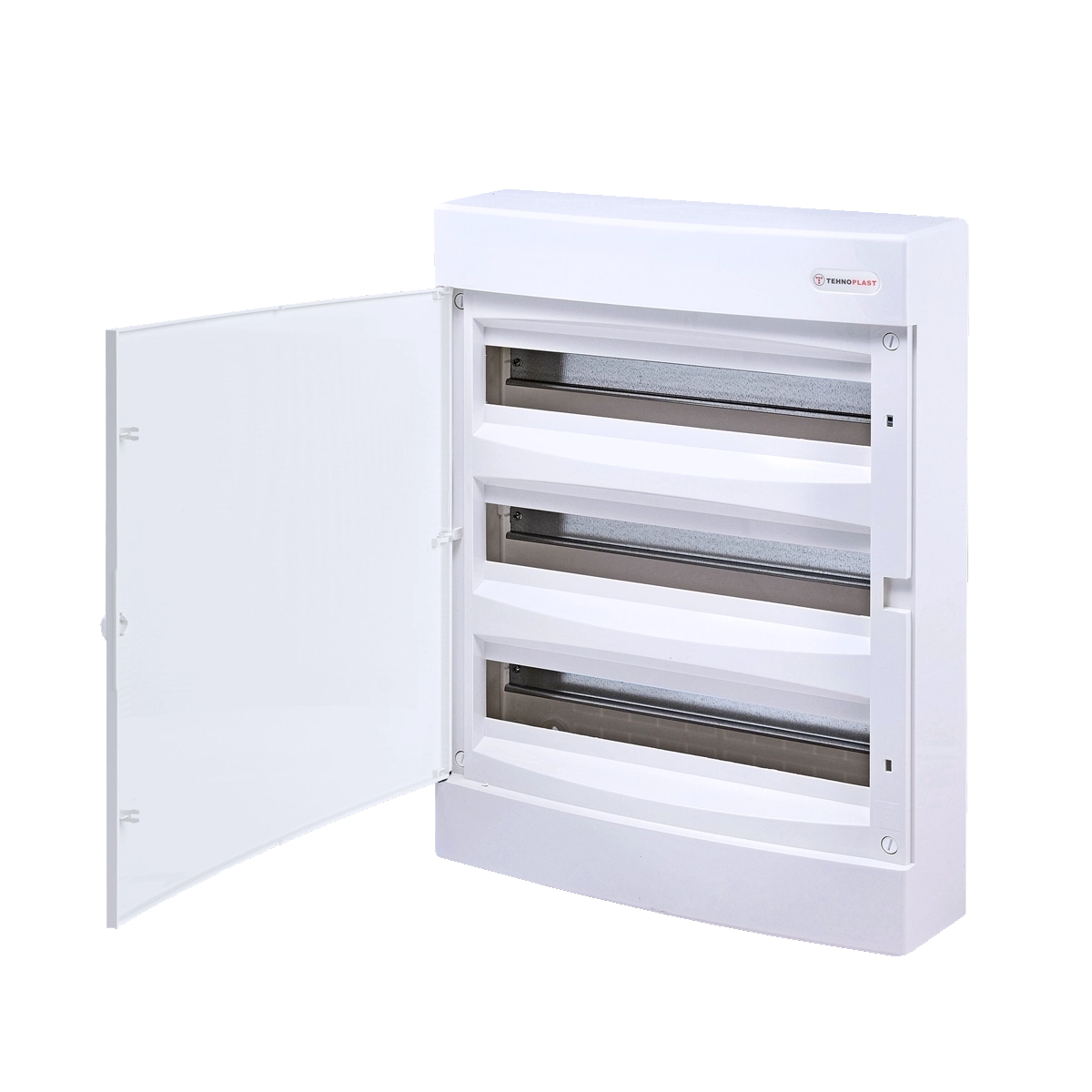 N3x18CW, Щит навесной, 3 ряда, 54 мод., белая дверца, IP40