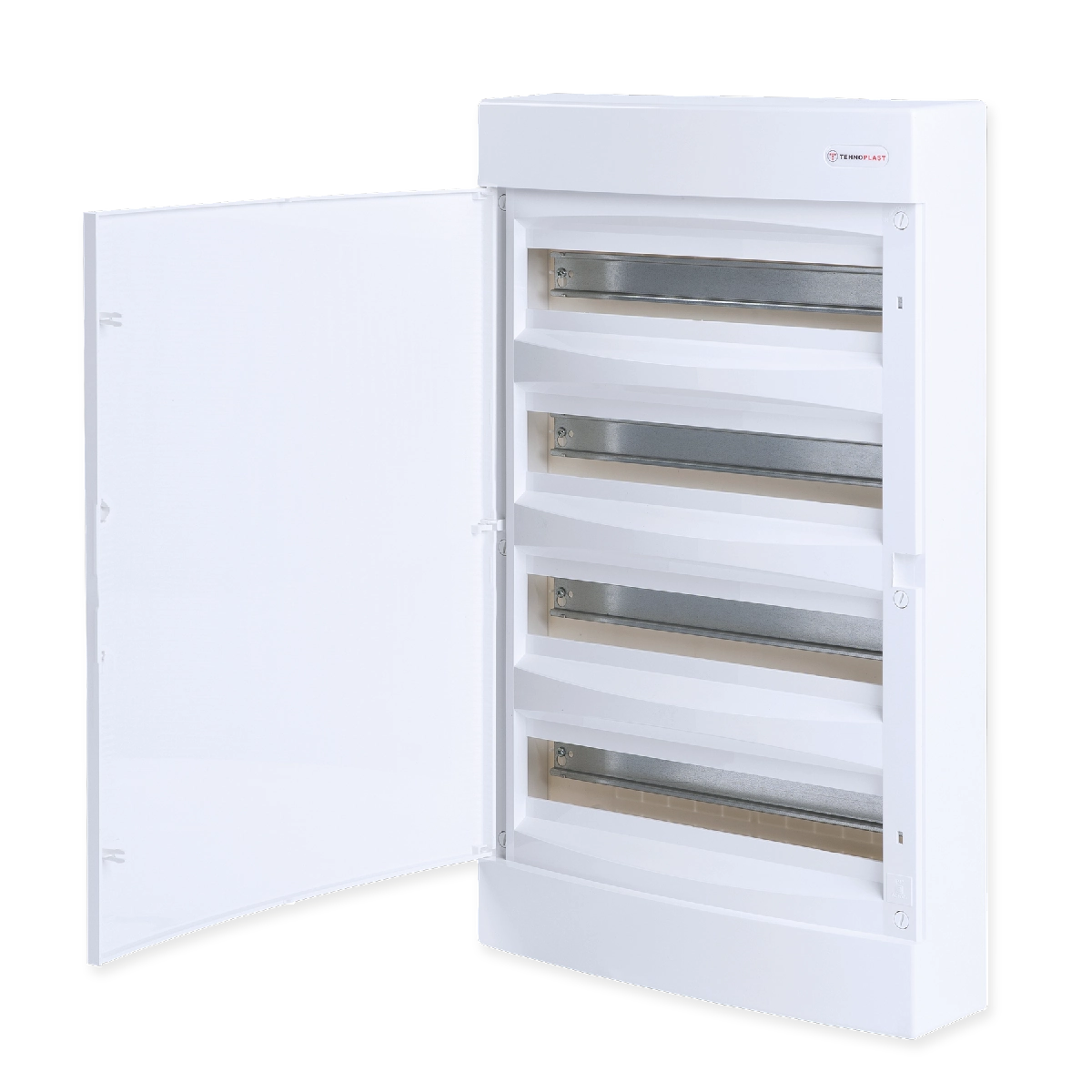 N4x18CW, Щит навесной, 4 ряда, 72 мод., белая дверца, IP40