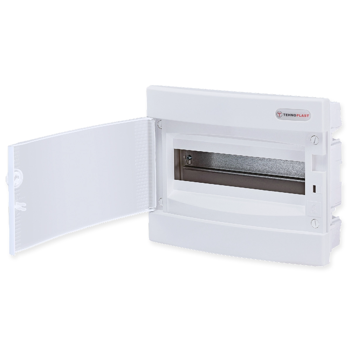 U12CW, Щит встраиваемый, 1 ряд, 12 мод., белая дверца, IP40