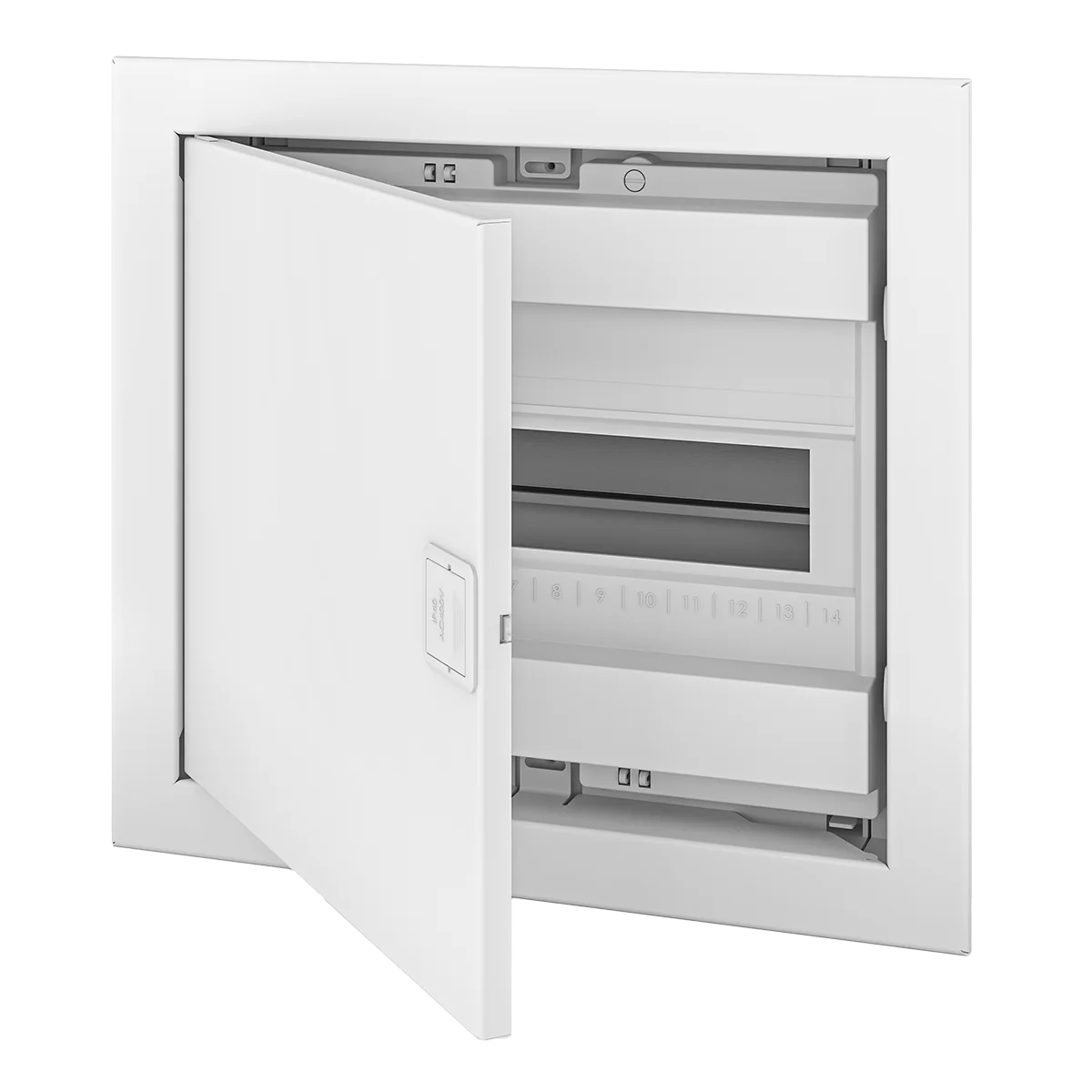 U12EP, Щит встраиваемый, 1 ряд, 12+2 мод., металл. дверца, IP40