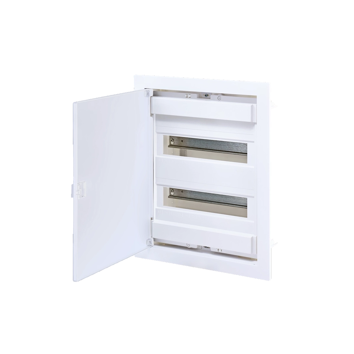 U24FPW, Щит встраиваемый, 2 ряда, 24+4 мод., белая дверца, IP40