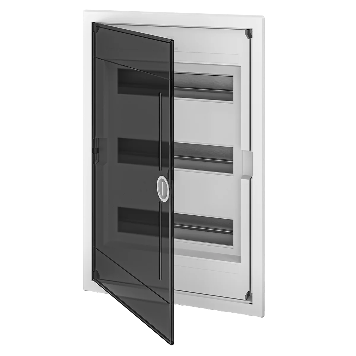 U36A, Щит встраиваемый, 3 ряда, 36+6 мод., прозрач. дверца, IP40