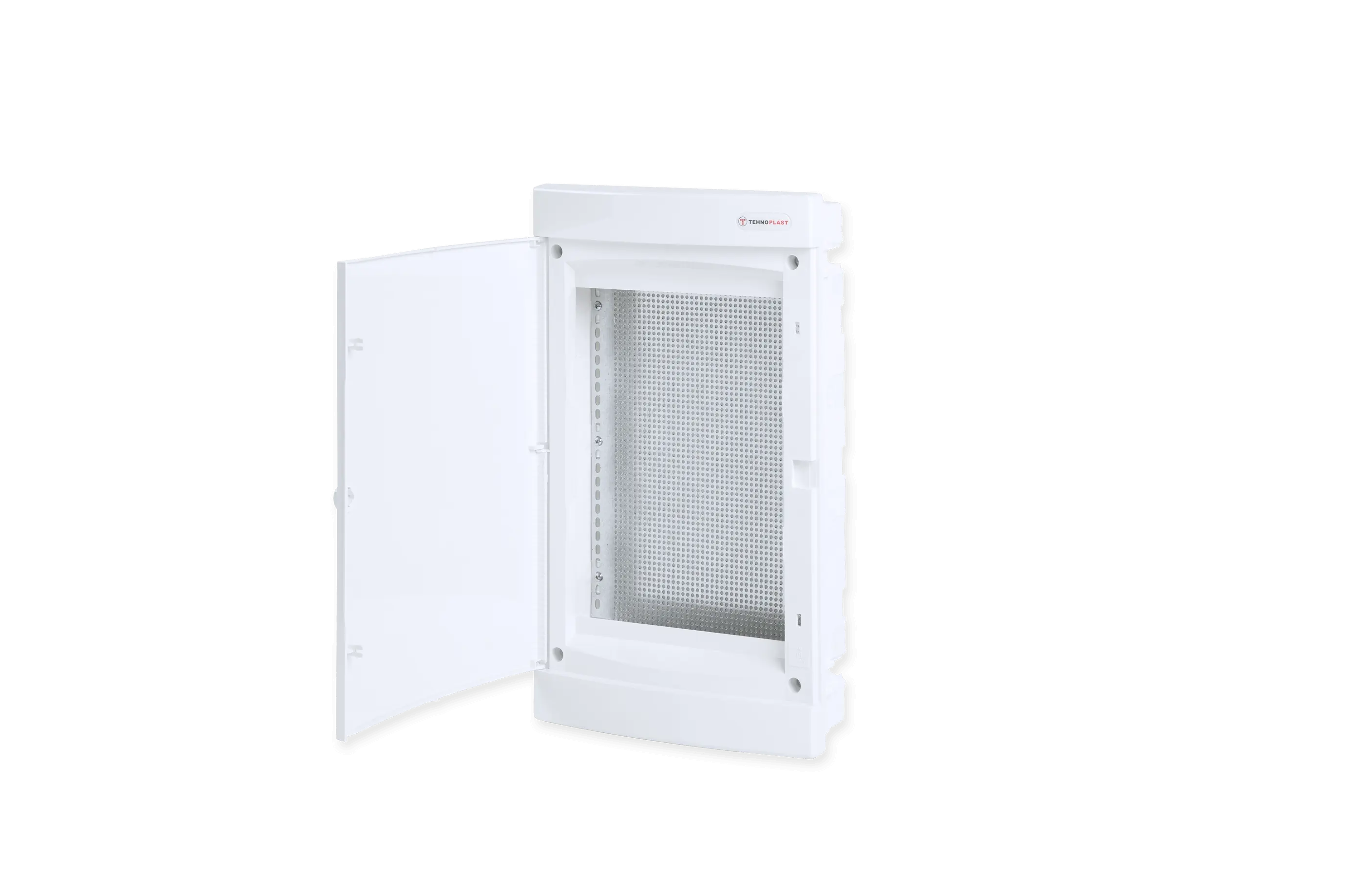 U36CW IT, Щит встраиваемый мультимедийный, 3 ряда, белая дверца, IP40