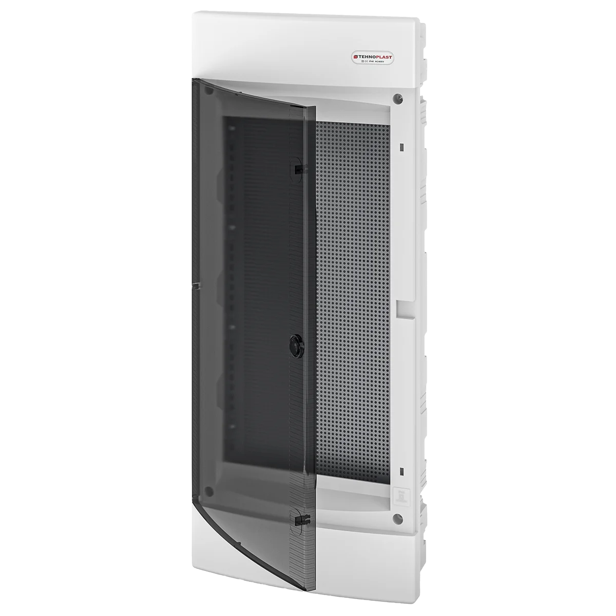 U48C IT, Щит встраиваемый мультимедийный, 4 ряда, прозрач. дверца, IP40