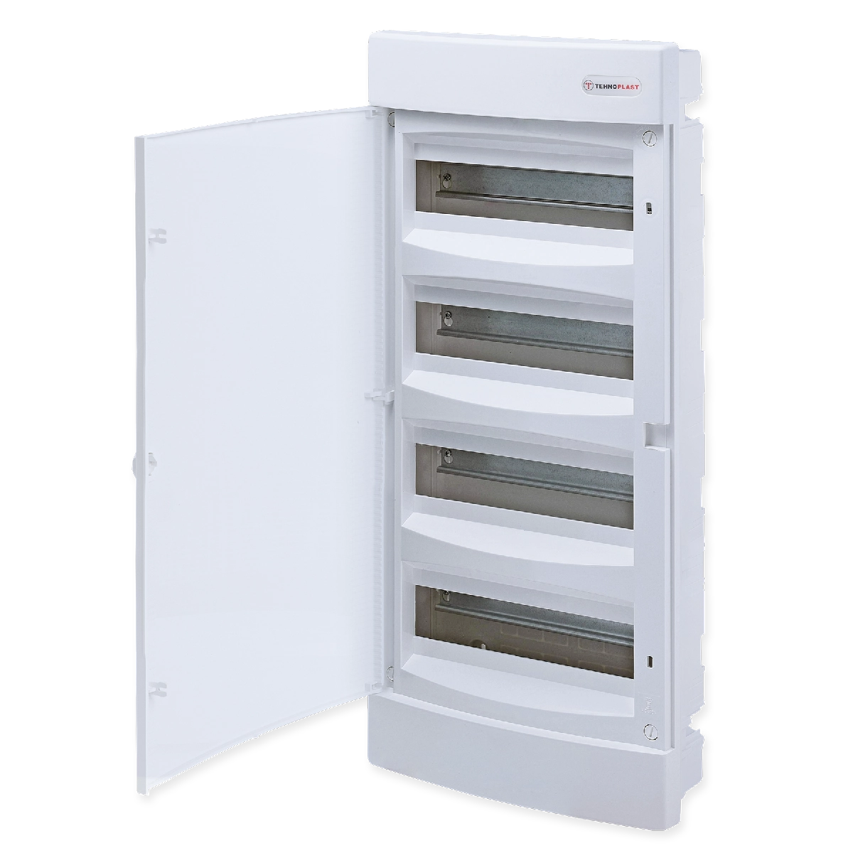 U48CW, Щит встраиваемый, 4 ряда, 48 мод., белая дверца, IP40