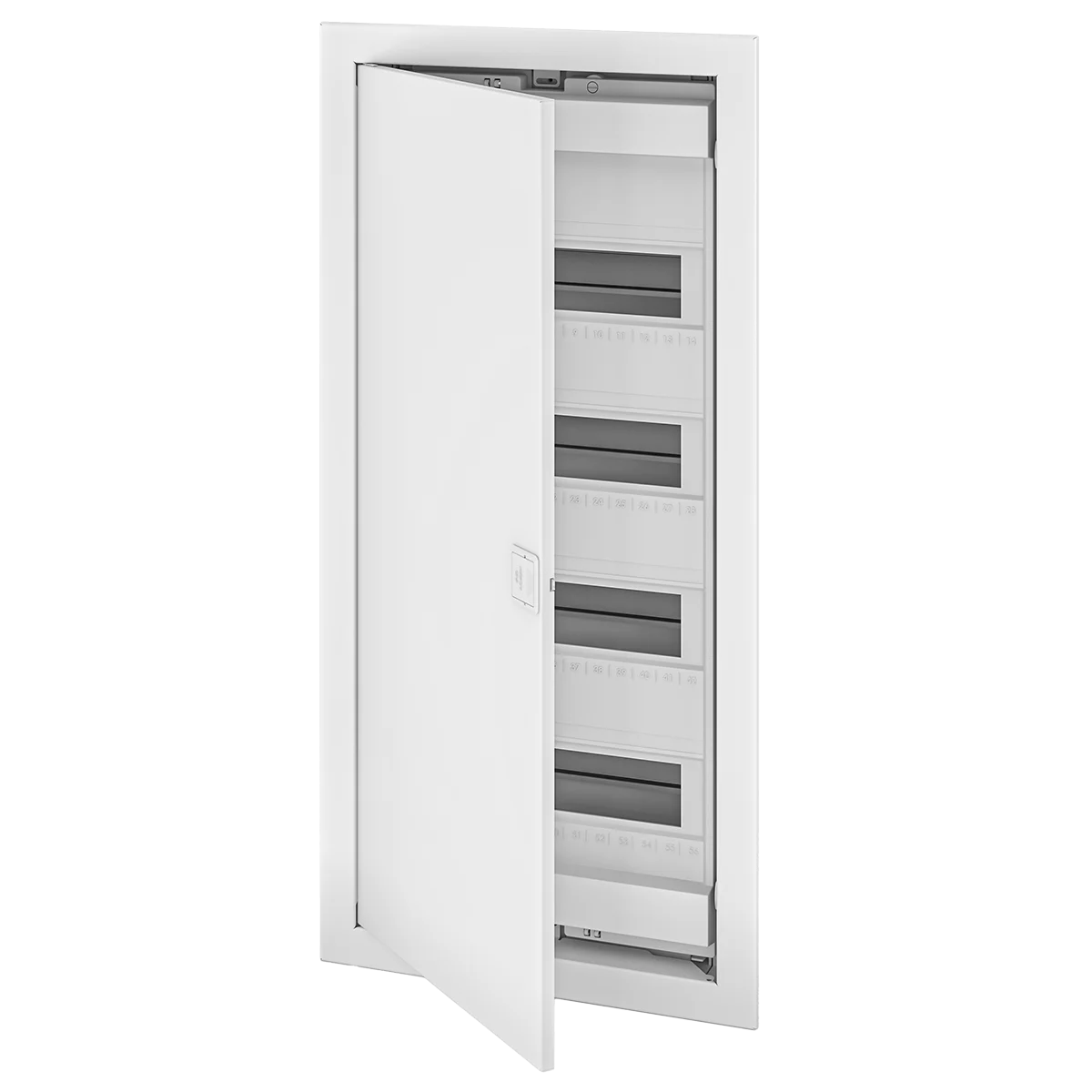 U48EP, Щит встраиваемый, 4 ряда, 48+8 мод., металл. дверца, IP40